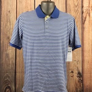 Columbia PFG Fishing Shirt Polo Blue Striped NWT